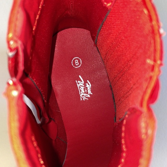 Viviany Heel The World Women's Ankle Boots Block Heel 2" Booties Rhinestones New - Picture 6 of 17